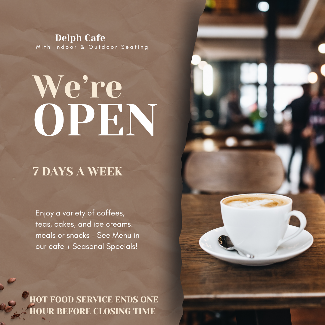 Brown Aesthetic Cafe Open